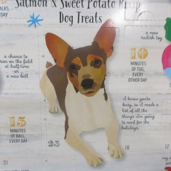Trader Joe's Advent Calendar for Dogs Salmon & Sweet Potato Recipe Dog Treats - Picture 2 of 6